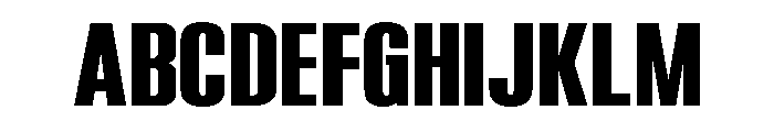 Reklame Bold Font UPPERCASE