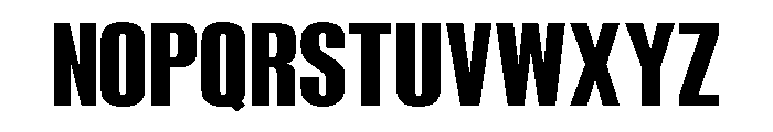 Reklame Bold Font UPPERCASE