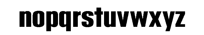 Reklame Bold Font LOWERCASE