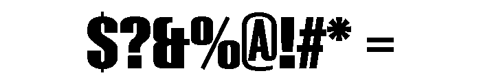 Reklame ExtraBold Font OTHER CHARS