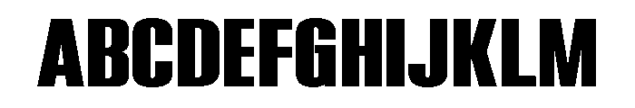 Reklame ExtraBold Font UPPERCASE