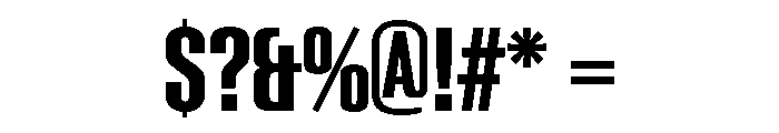 Reklame SemiBold Font OTHER CHARS