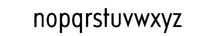 Relish CondensedBook Font LOWERCASE