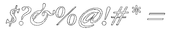 Remix A Italic Webfont Font OTHER CHARS