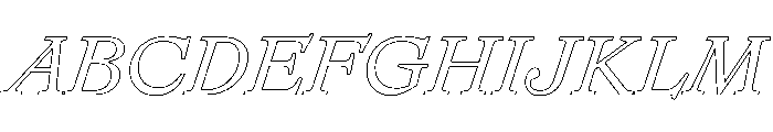 Remix A Italic Webfont Font UPPERCASE