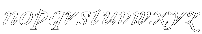 Remix A Italic Webfont Font LOWERCASE