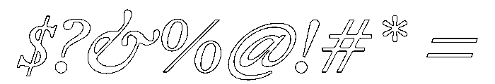 Remix B Italic Webfont Font OTHER CHARS