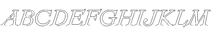 Remix B Italic Webfont Font UPPERCASE