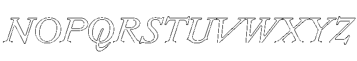 Remix B Italic Webfont Font UPPERCASE