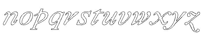 Remix B Italic Webfont Font LOWERCASE