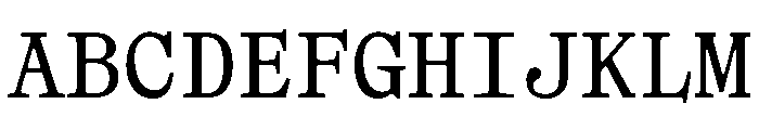 Remix B Mono Regular Webfont Font UPPERCASE