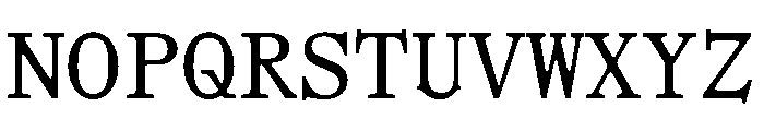 Remix B Mono Regular Webfont Font UPPERCASE