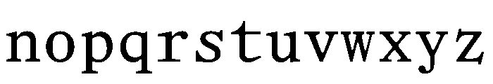 Remix B Mono Regular Webfont Font LOWERCASE