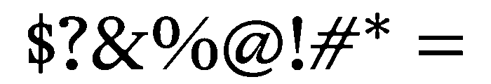 Remix B Regular Webfont Font OTHER CHARS