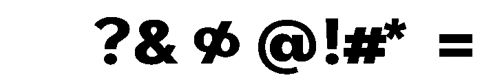 RenaGrotesk Bold Font OTHER CHARS