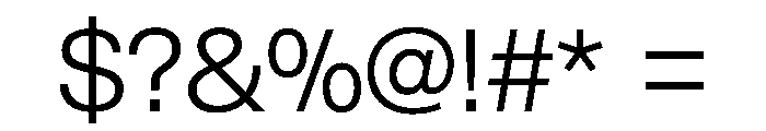 Renens2021 Light Font OTHER CHARS