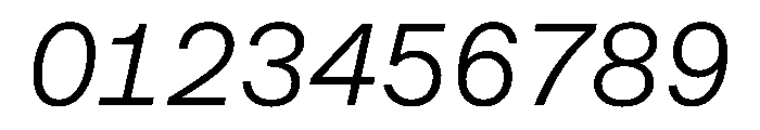 Renens2021 LightItalic Font OTHER CHARS