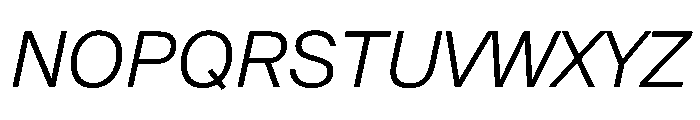 Renens2021 LightItalic Font UPPERCASE