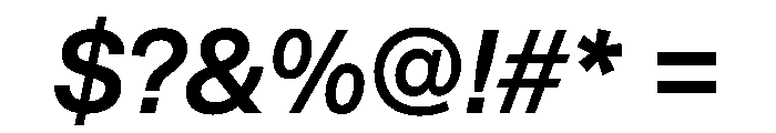 Renens2021 MediumItalic Font OTHER CHARS