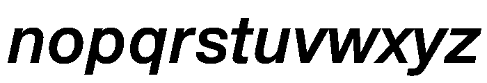 Renens2021 MediumItalic Font LOWERCASE