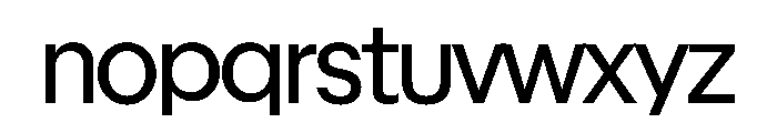ReplaceSans0.012L Regular Font LOWERCASE