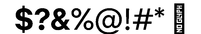 ReplaceSans0.012S Bold Font OTHER CHARS