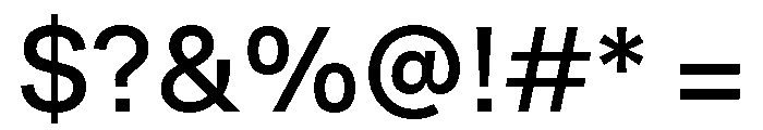 Reply Regular Font OTHER CHARS