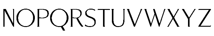 ReservoirPlaque GlyphicLight Font UPPERCASE