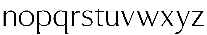 ReservoirPlaque GlyphicLight Font LOWERCASE