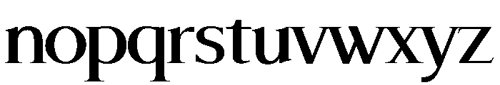ReservoirPlaque SerifBold Font LOWERCASE