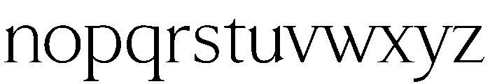 ReservoirPlaque SerifLight Font LOWERCASE