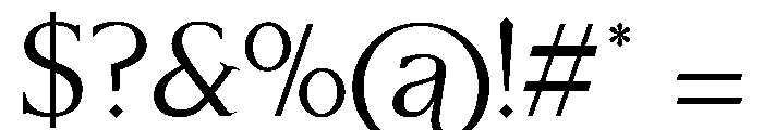 ReservoirPlaque SerifRegular Font OTHER CHARS