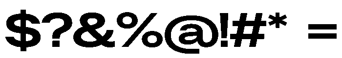 ResidenzGrotesk BoldExtraWide Instance Font OTHER CHARS