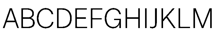ResidenzGrotesk Light Instance Font UPPERCASE