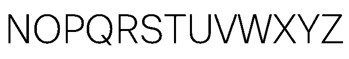 ResidenzGrotesk Light Instance Font UPPERCASE