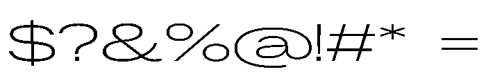 ResidenzGrotesk LightExpanded Instance Font OTHER CHARS