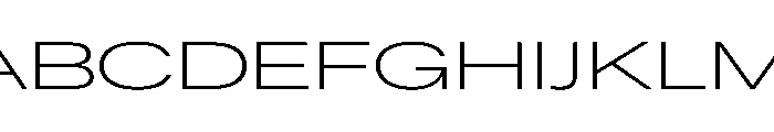ResidenzGrotesk LightExpanded Instance Font UPPERCASE