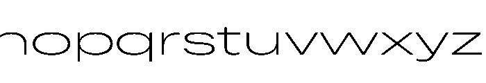 ResidenzGrotesk LightExpanded Instance Font LOWERCASE