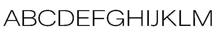 ResidenzGrotesk LightExtraWide Instance Font UPPERCASE