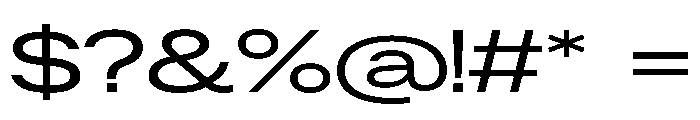 ResidenzGrotesk MediumExtended Instance Font OTHER CHARS