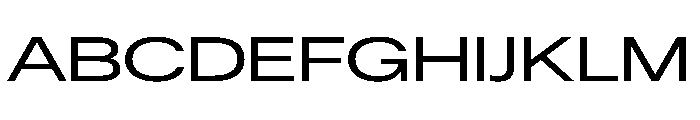ResidenzGrotesk MediumExtended Instance Font UPPERCASE