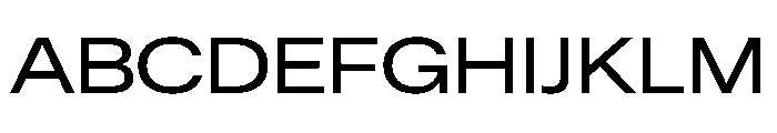 ResidenzGrotesk MediumExtraWide Instance Font UPPERCASE