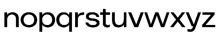 ResidenzGrotesk MediumWide Instance Font LOWERCASE