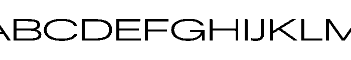 ResidenzGrotesk RegularExpanded Instance Font UPPERCASE