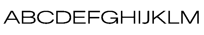 ResidenzGrotesk RegularExtended Instance Font UPPERCASE