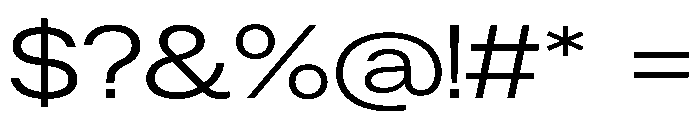 ResidenzGrotesk RegularExtraWide Instance Font OTHER CHARS