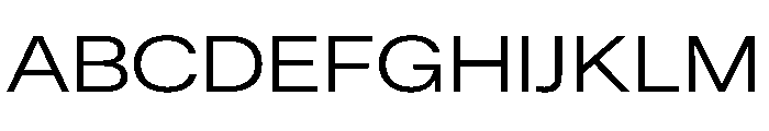 ResidenzGrotesk RegularExtraWide Instance Font UPPERCASE