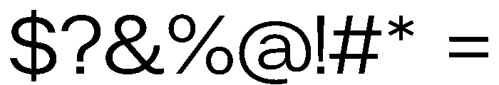 ResidenzGrotesk RegularWide Instance Font OTHER CHARS
