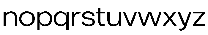 ResidenzGrotesk RegularWide Instance Font LOWERCASE