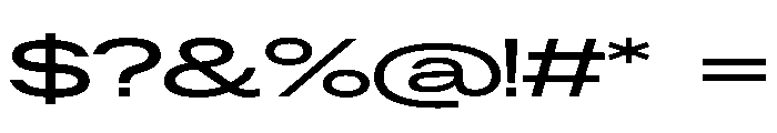 ResidenzGrotesk SemiBoldExpanded Instance Font OTHER CHARS